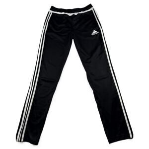 Adidas ClimaCool Track Pants Men Size XL Black 3 Stripe Zip Pockets Athletic